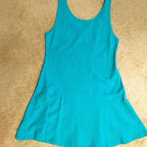 Teal mini dress